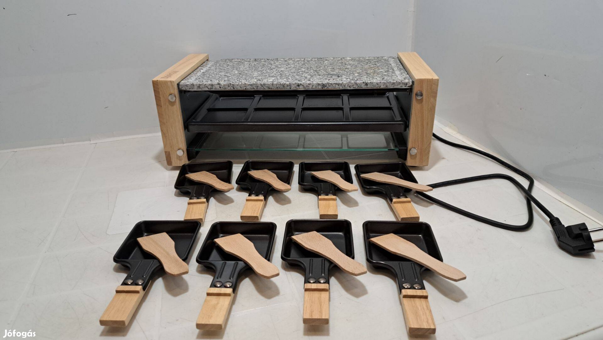 H.Koenig Elektromos grill + raclette sütő, Wod12, 38 x 19,5 cm, sérült