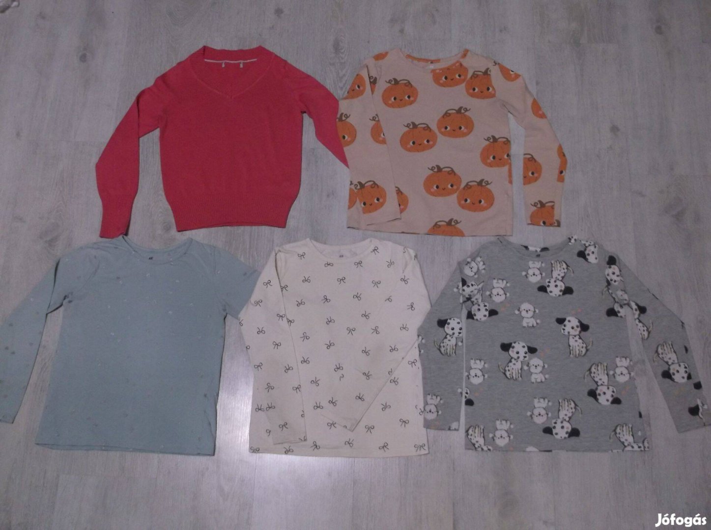 HM 128 128-as lány hosszú ujjú póló felső pulóver eladó