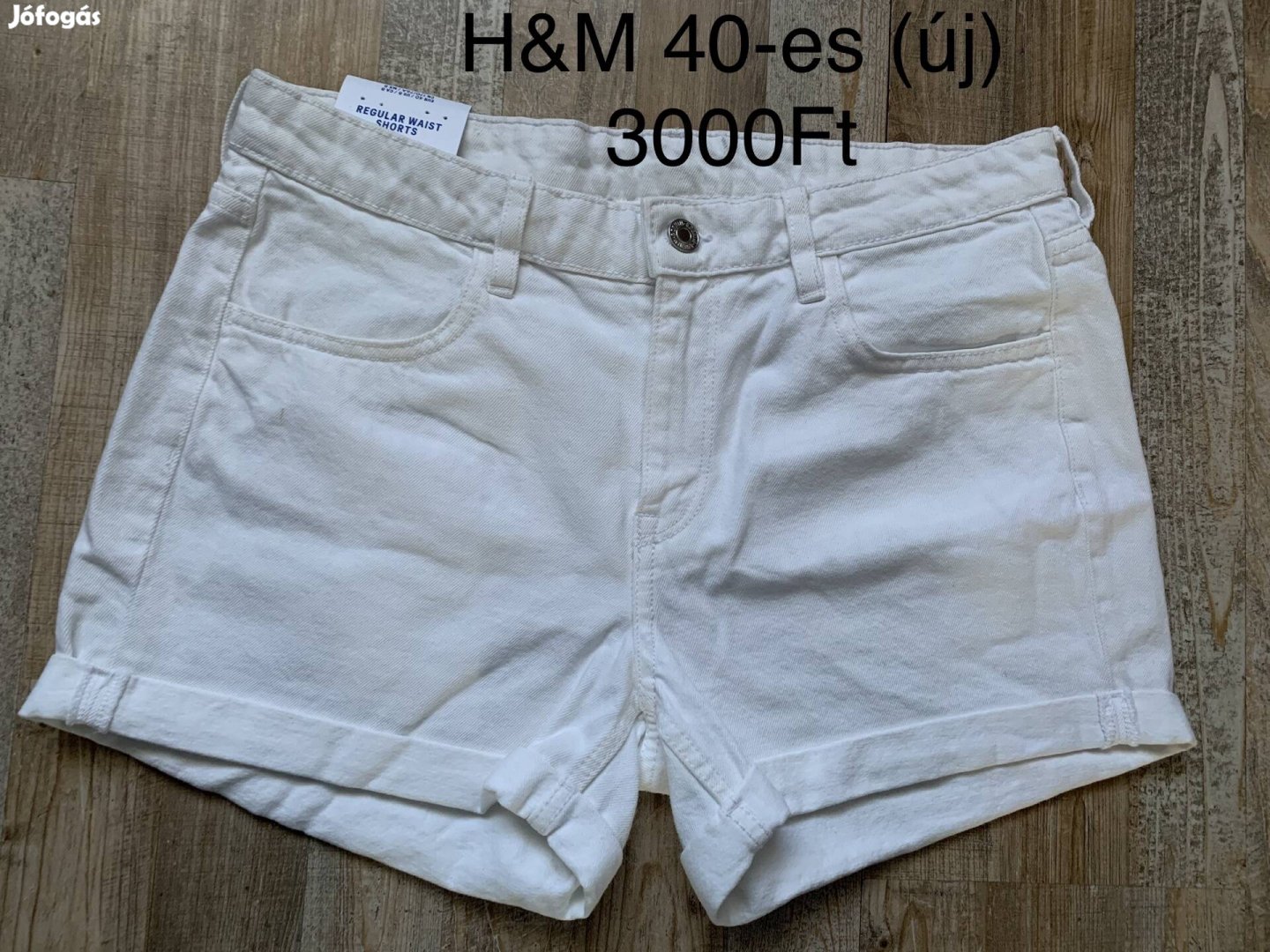 H&M 40-es fehér rövidnadrág