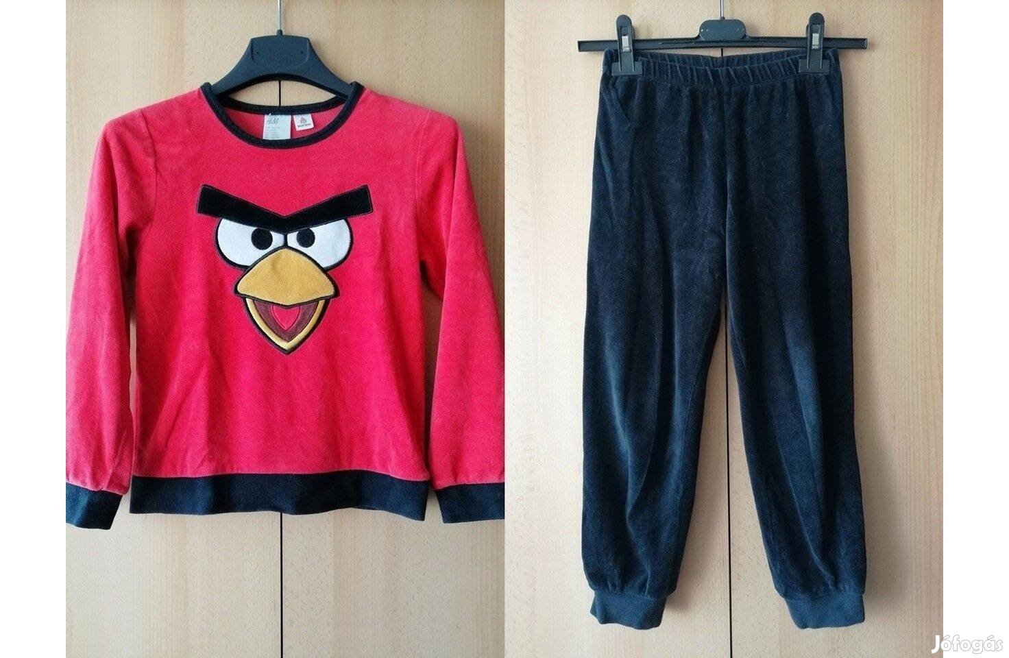 H&M Angry Birds kisfiú pizsama 122-128-as