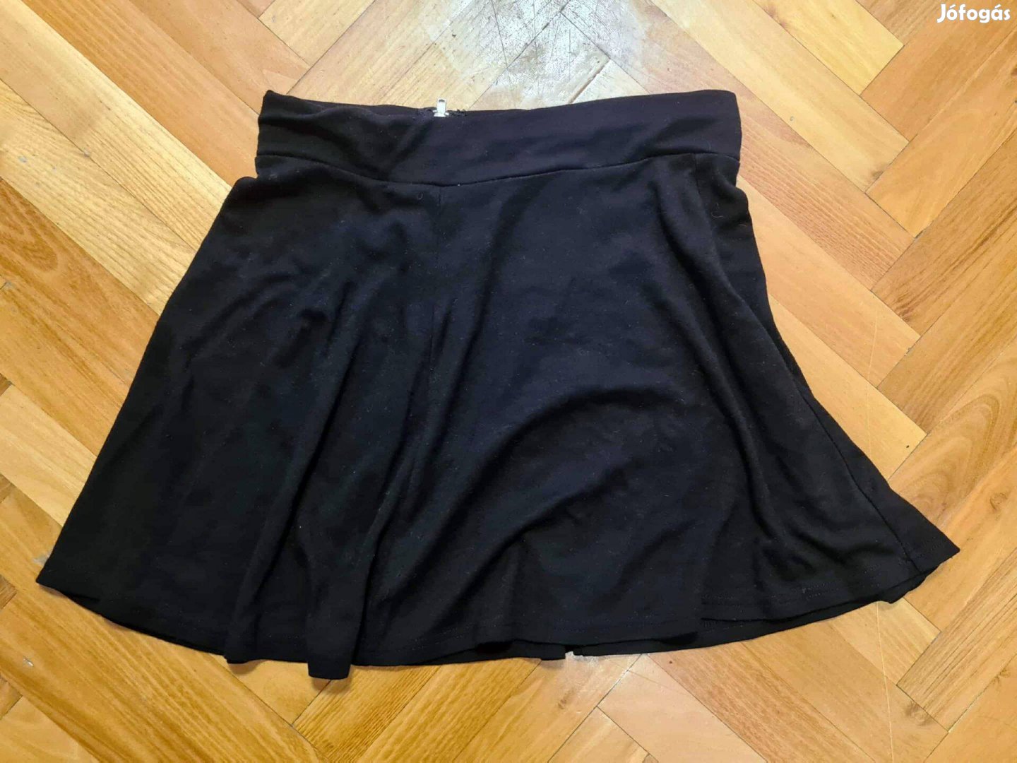 HM Divided fekete rövid skater szoknya S-es