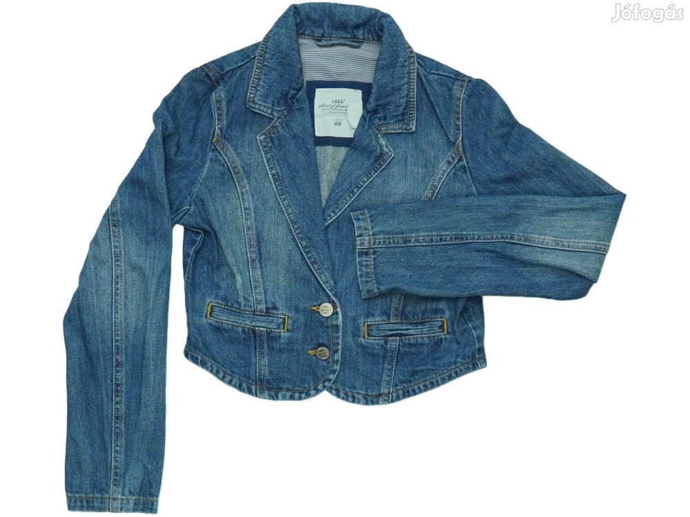 H&M Használt (keveset használt) Lány Farmerdzseki (Méret: 152)