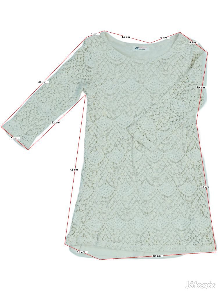 H&M Használt (keveset használt) Lány Ruha (Méret: 152)