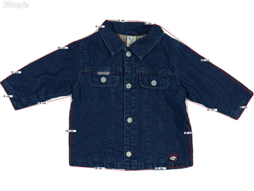 H&M Használt (újszerű) Fiú Farmerdzseki (Méret: 80)