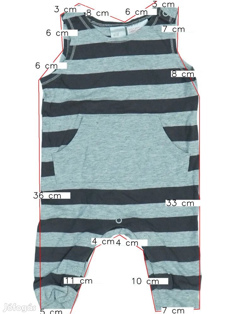 H&M Használt (újszerű) Fiú Kantáros hosszú / rövidnadrág (Méret: 62)