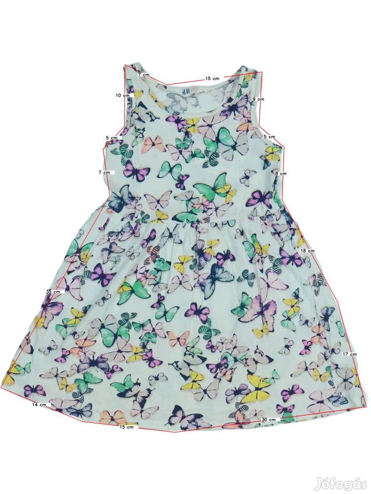 H&M Használt (újszerű) Lány Ruha (Méret: 116)