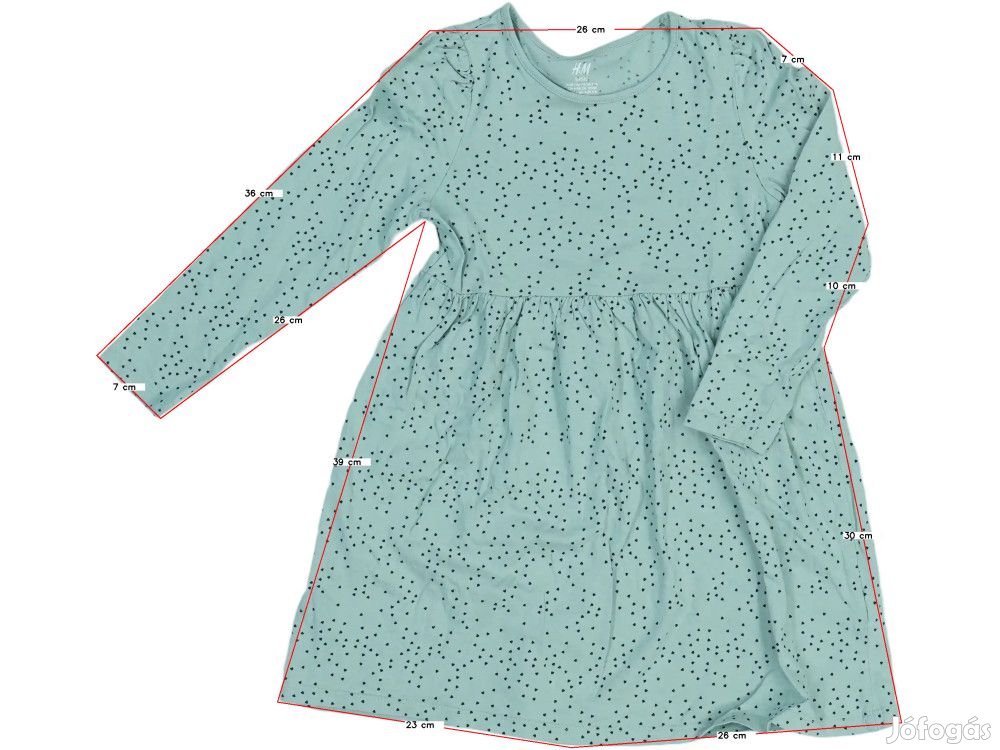 H&M Használt (újszerű) Lány Ruha (Méret: 116)