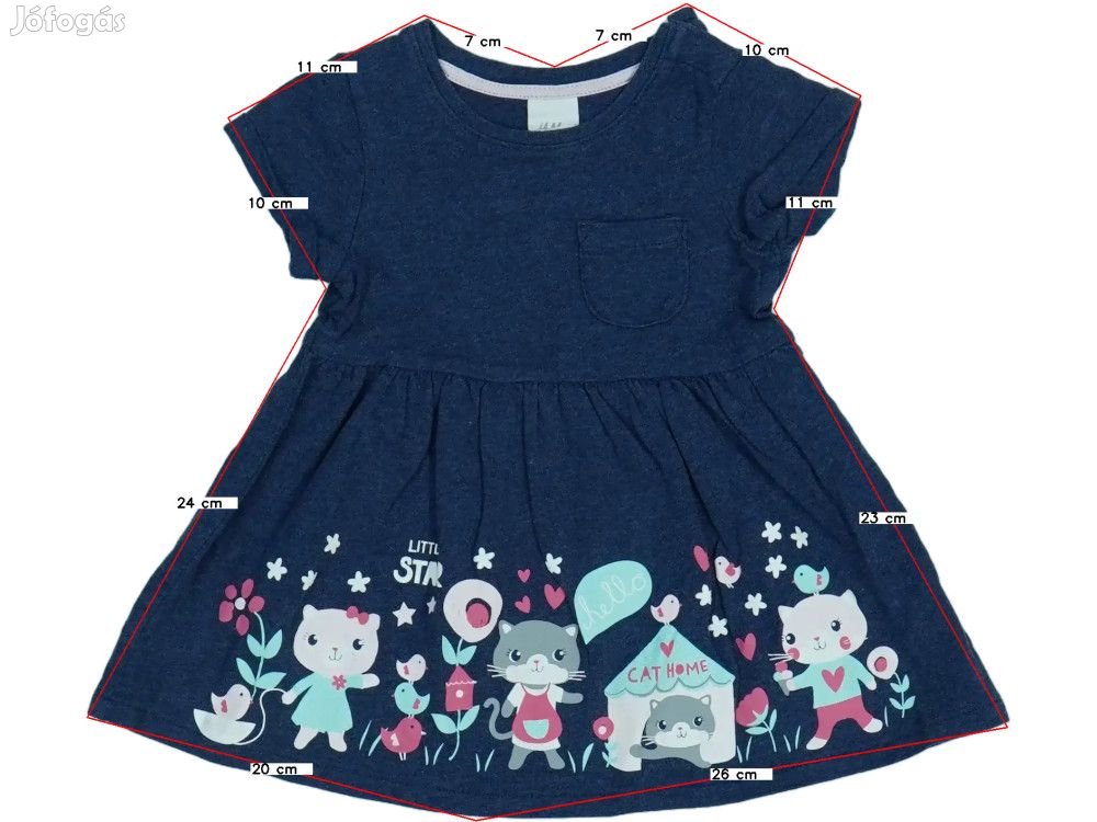 H&M Használt (újszerű) Lány Ruha (Méret: 68)