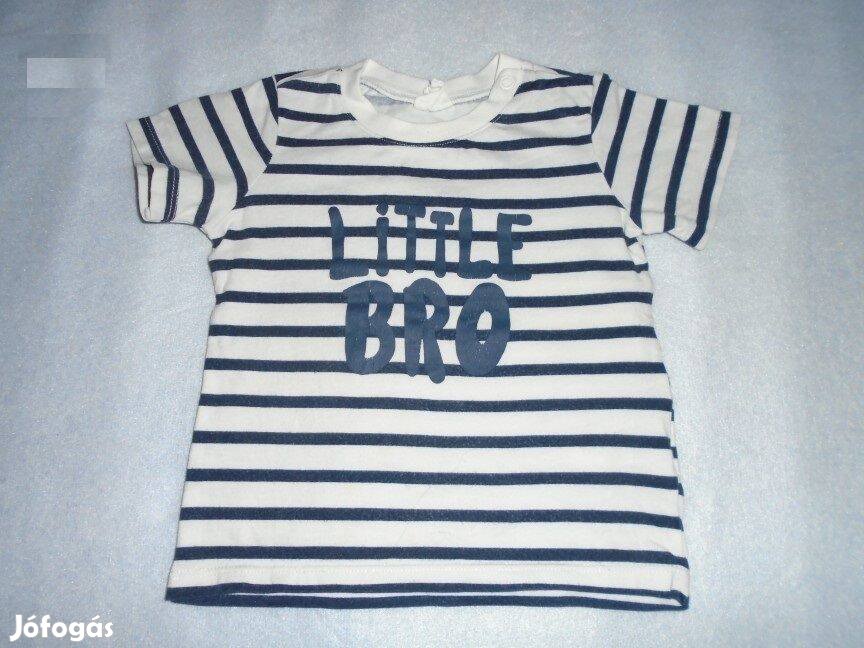 H&M Little bro csíkos póló 4-6 hó (méret 68)