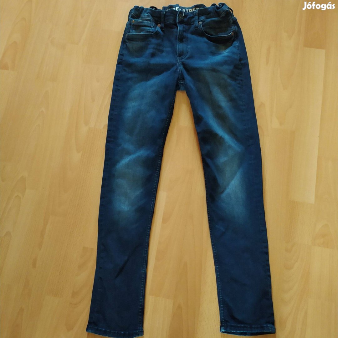 H&M Skinny fit Super stretch sötétkék farmernadrág 12-13 év 158