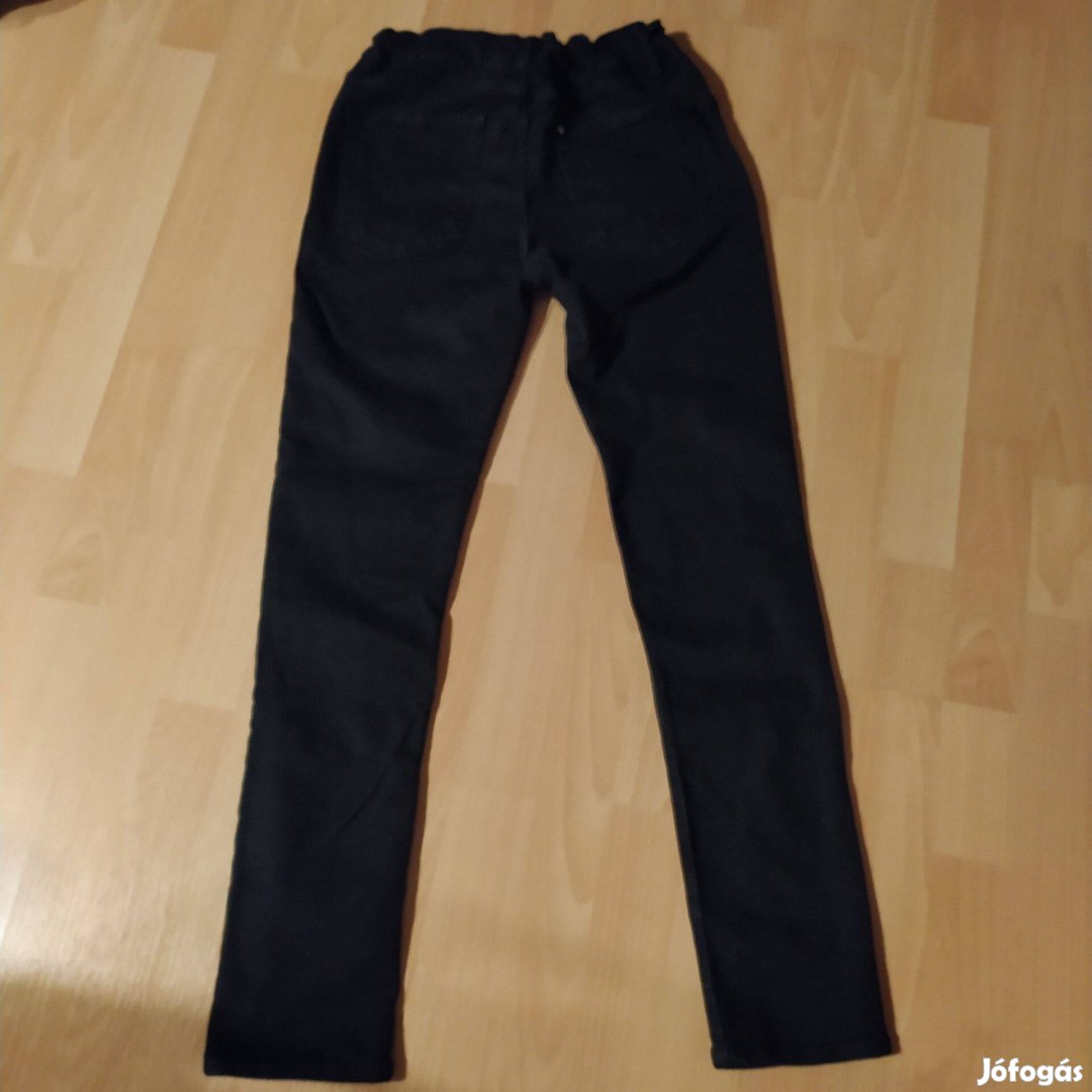 H&M Skinny fit rugalmas fekete farmernadrág 13-14 év 164