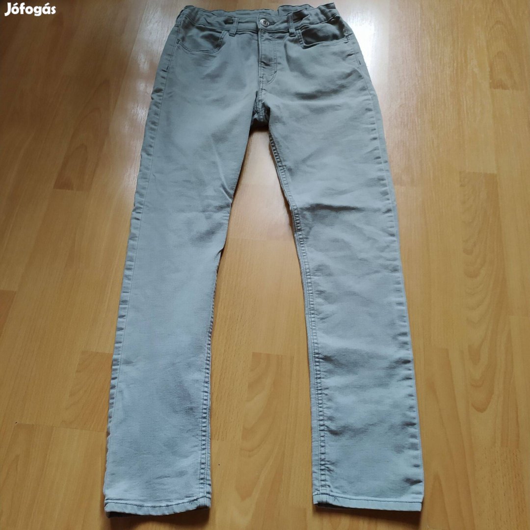 H&M Skinny fit szürke rugalmas farmernadrág 13-14 év 164