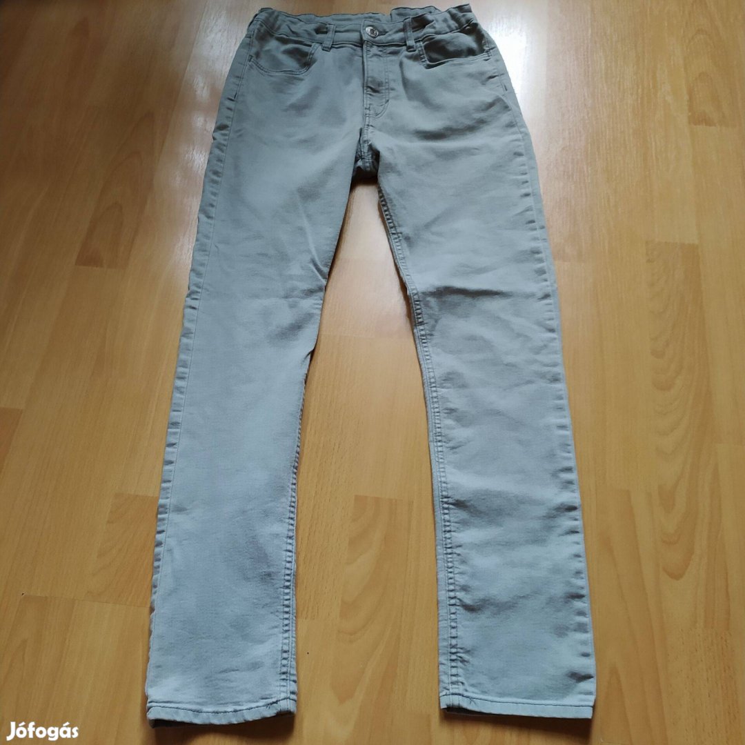 H&M Skinny fit szürke rugalmas farmernadrág 13-14 év 164