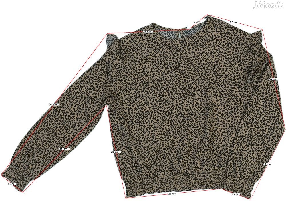 H&M Új (címke nélküli) Lány Blúz (Méret: 146)