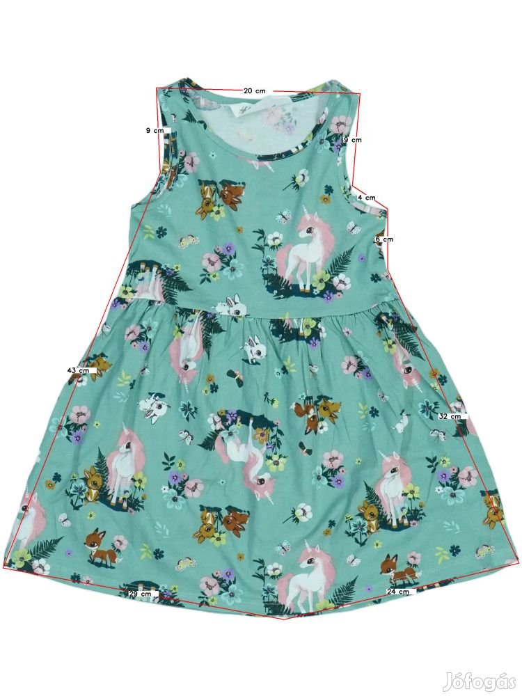 H&M Új (címke nélküli) Lány Ruha (Méret: 104)