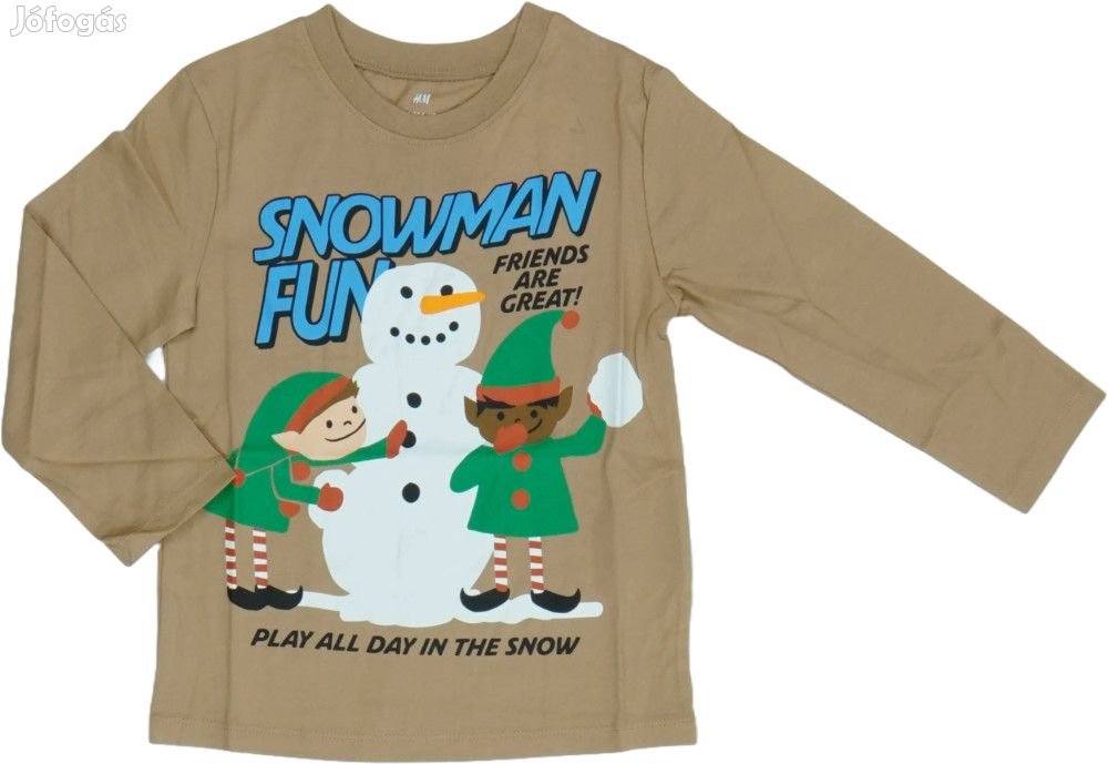 H&M Új (címkés) Fiú Hosszú ujjú felső (Méret: 104)
