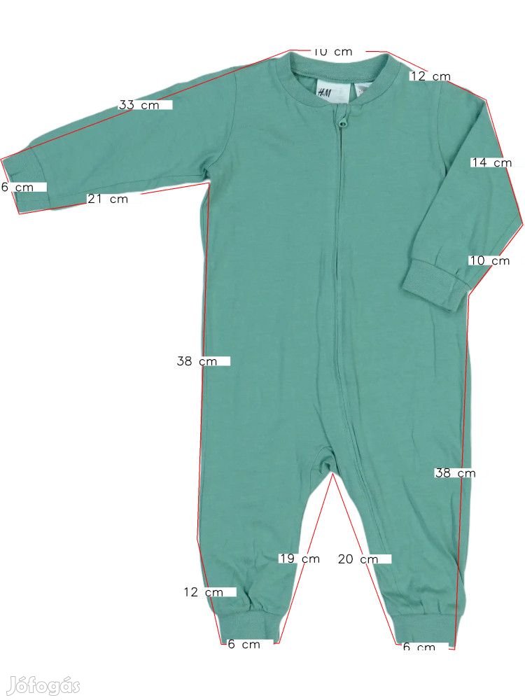 H&M Új (címkés) Fiú Hosszú ujjú rugdalózó (Méret: 74)