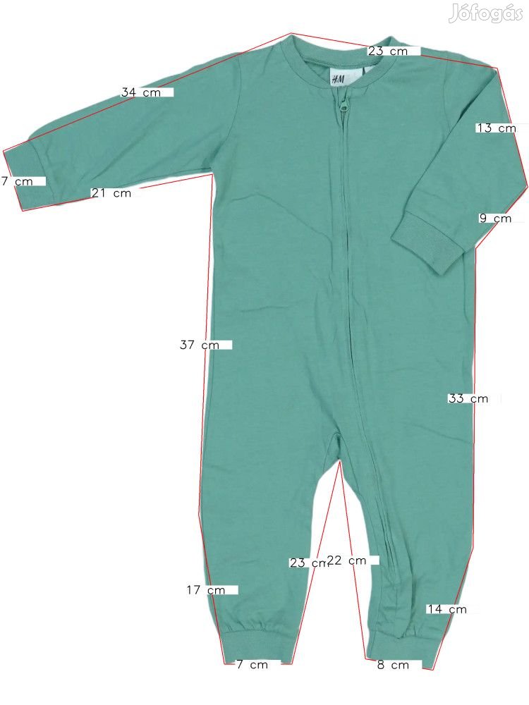 H&M Új (címkés) Fiú Hosszú ujjú rugdalózó (Méret: 80)