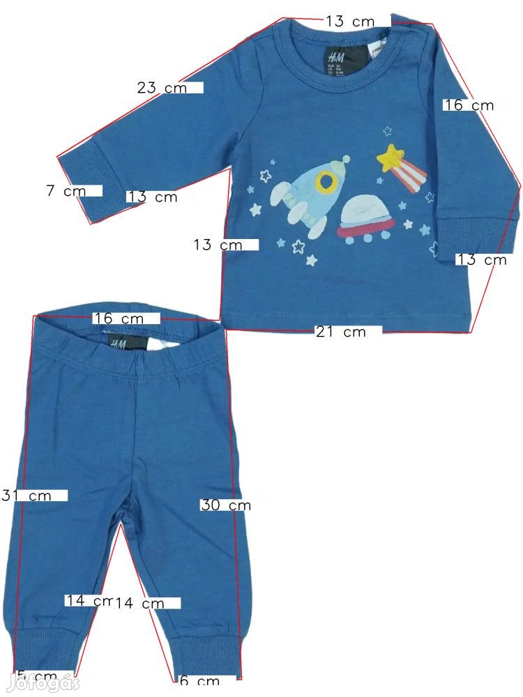 H&M Új (címkés) Fiú Pizsama (Méret: 50)