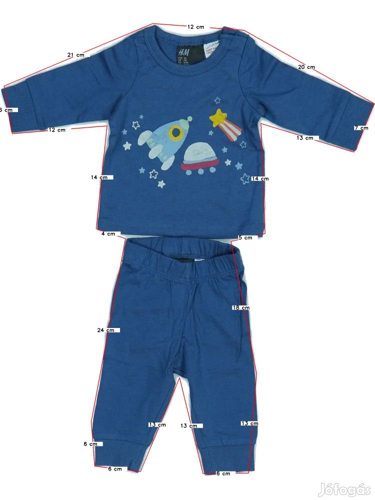 H&M Új (címkés) Fiú Pizsama (Méret: 50)