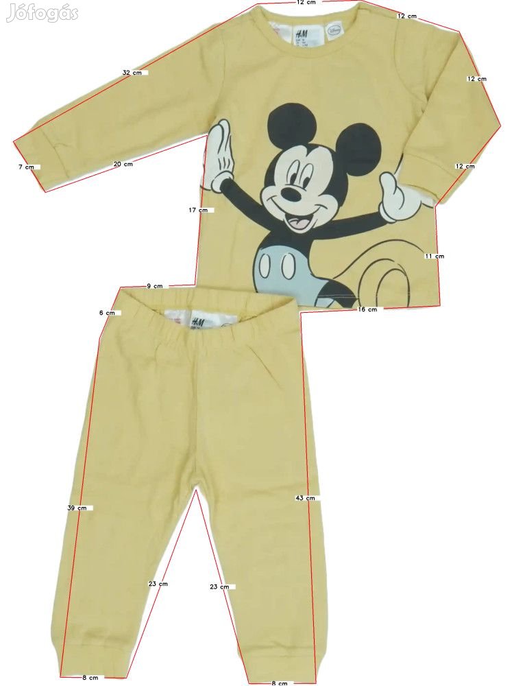 H&M Új (címkés) Fiú Pizsama (Méret: 74)