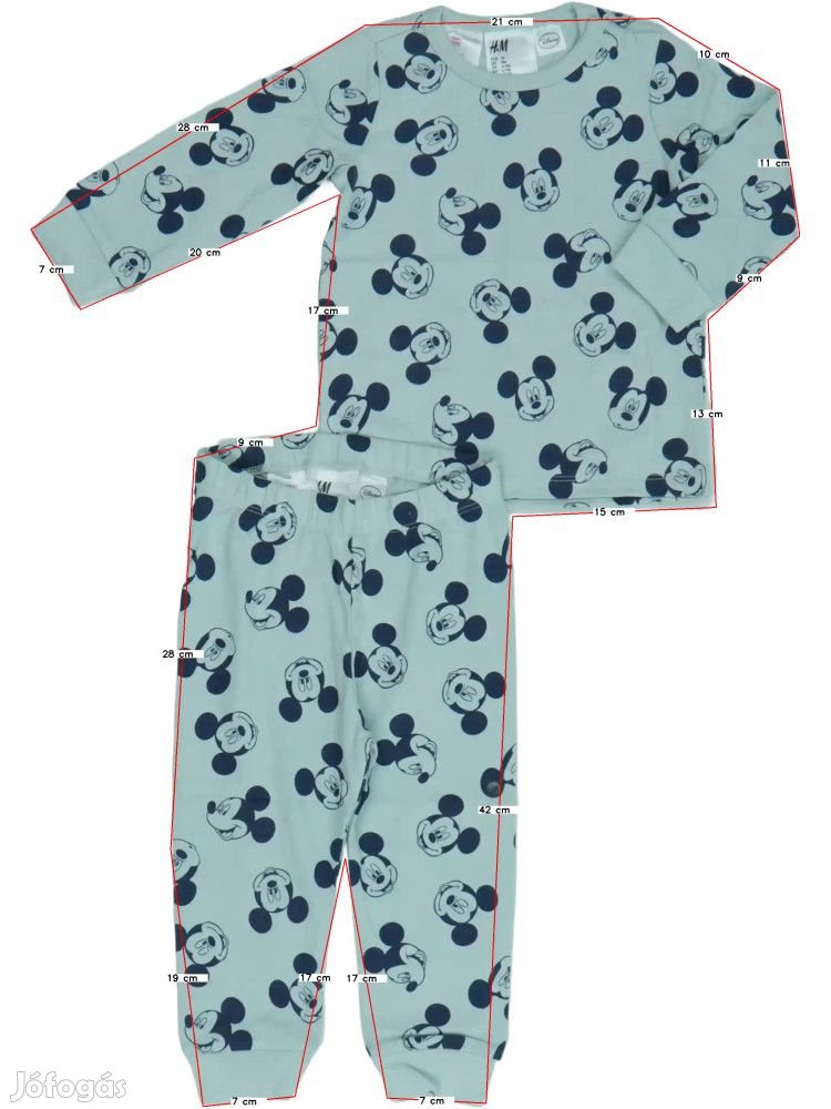 H&M Új (címkés) Fiú Pizsama (Méret: 74)
