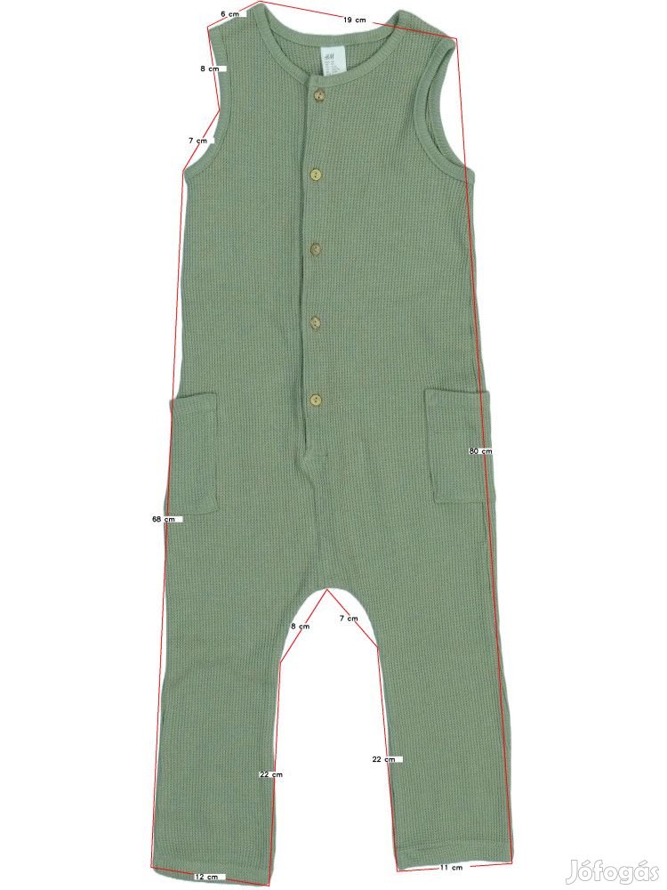H&M Új (címkés) Fiú Playsuit / Jumpsuit (Méret: 98)