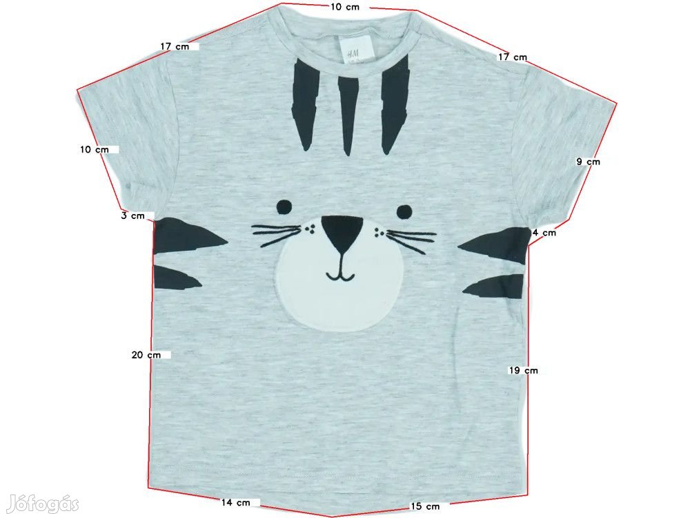 H&M Új (címkés) Fiú Póló (Méret: 74)