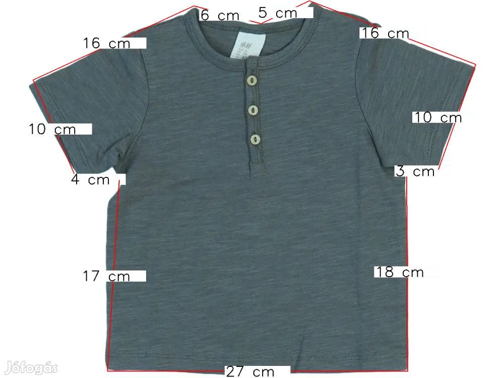 H&M Új (címkés) Fiú Póló (Méret: 74)