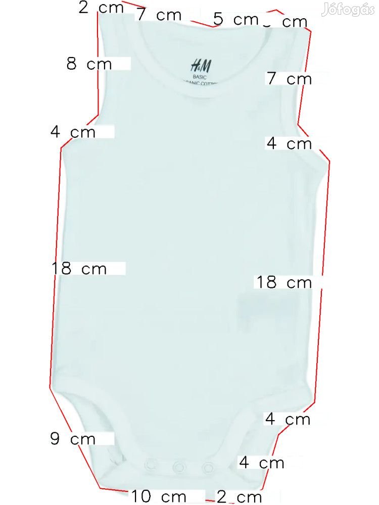 H&M Új (címkés) Fiú Rövid ujjú / ujjatlan body (Méret: 62)