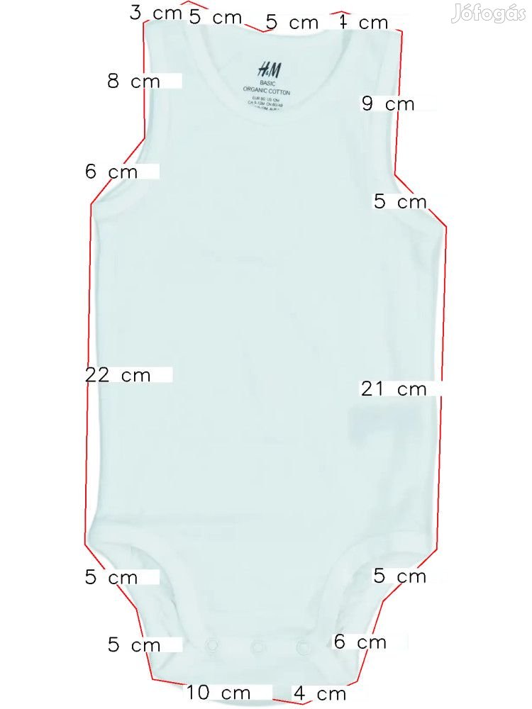 H&M Új (címkés) Fiú Rövid ujjú / ujjatlan body (Méret: 80)
