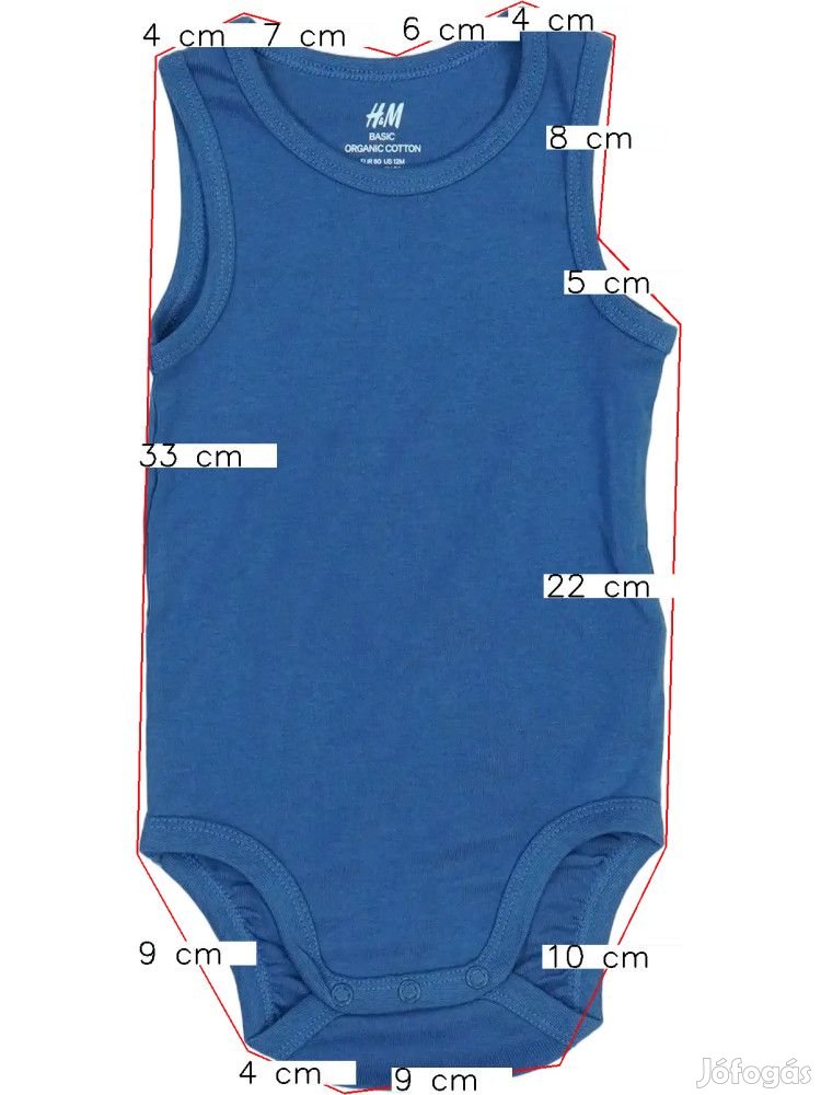 H&M Új (címkés) Fiú Rövid ujjú / ujjatlan body (Méret: 80)