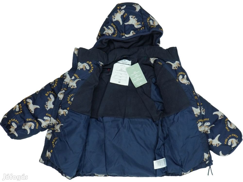 H&M Új (címkés) Fiú Télikabát (Méret: 128)
