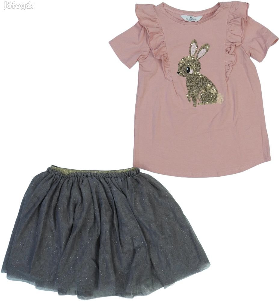 H&M Új (címkés) Lány 2 részes szett - Lányka ruha (Méret: 140)