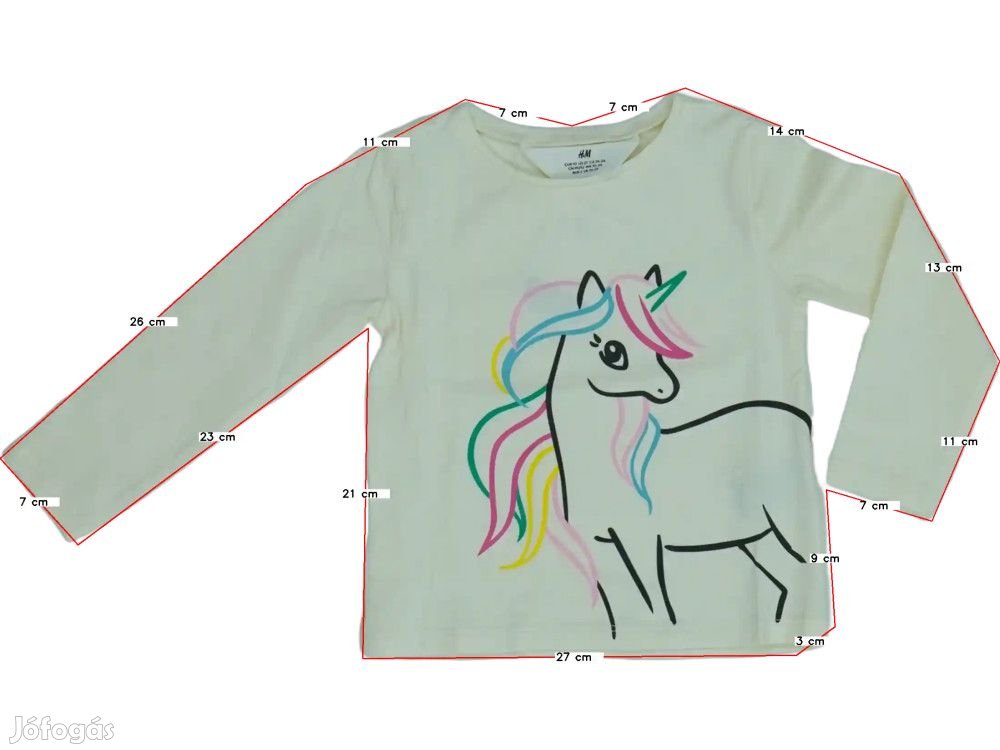 H&M Új (címkés) Lány Hosszú ujjú felső (Méret: 116)