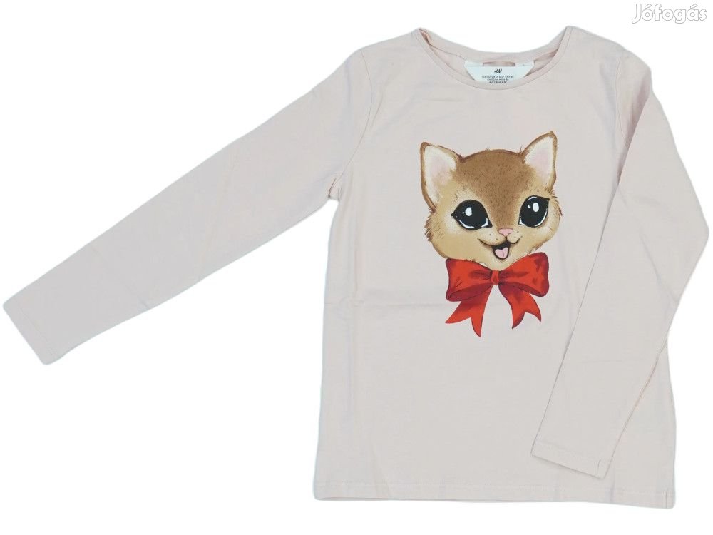 H&M Új (címkés) Lány Hosszú ujjú felső (Méret: 128)