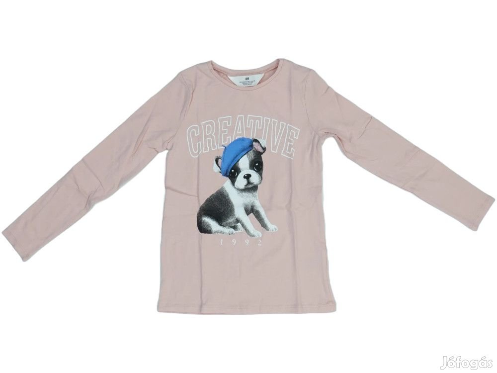 H&M Új (címkés) Lány Hosszú ujjú felső (Méret: 128)