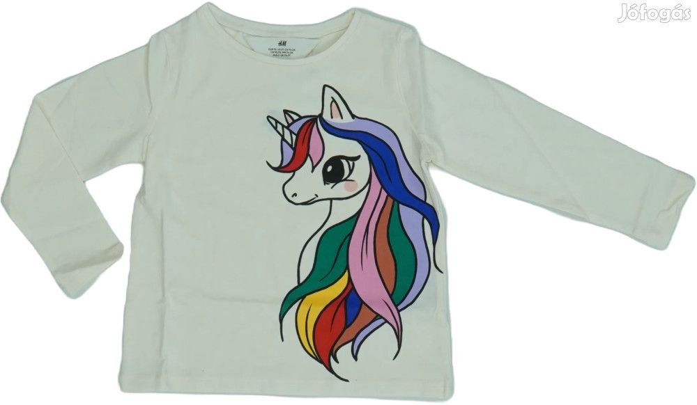 H&M Új (címkés) Lány Hosszú ujjú felső (Méret: 128)
