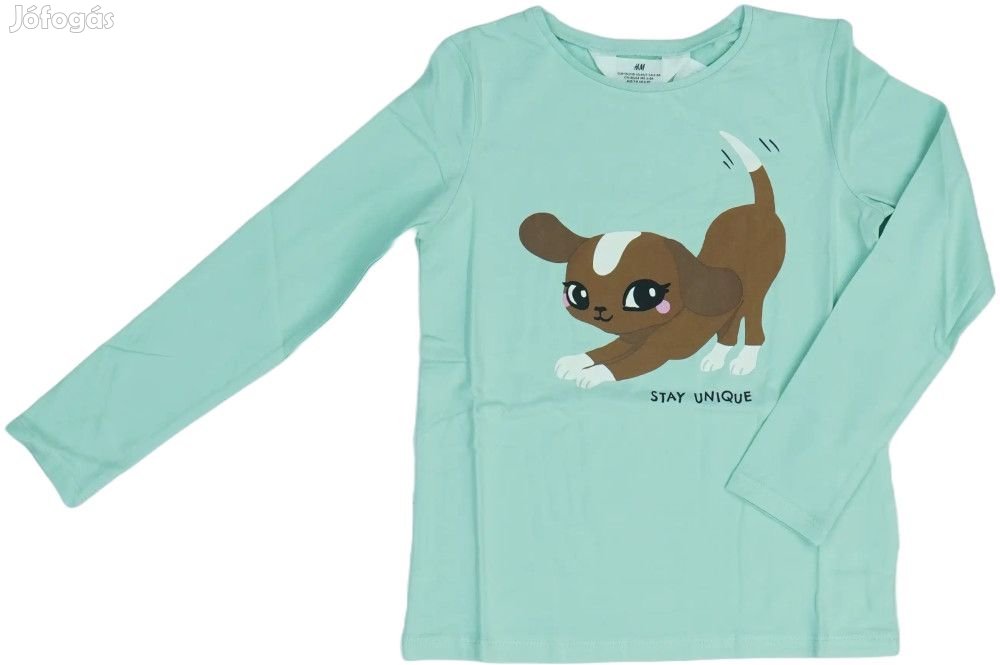 H&M Új (címkés) Lány Hosszú ujjú felső (Méret: 128)