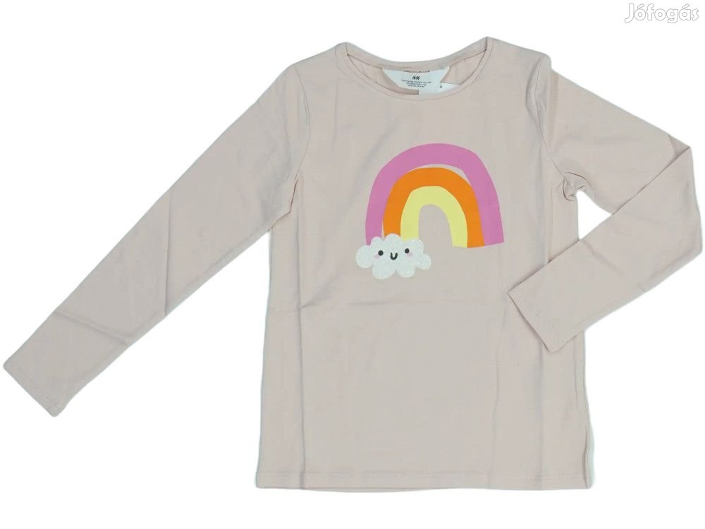 H&M Új (címkés) Lány Hosszú ujjú felső (Méret: 128)