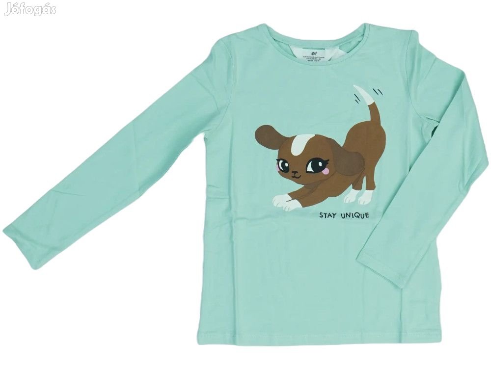H&M Új (címkés) Lány Hosszú ujjú felső (Méret: 128)