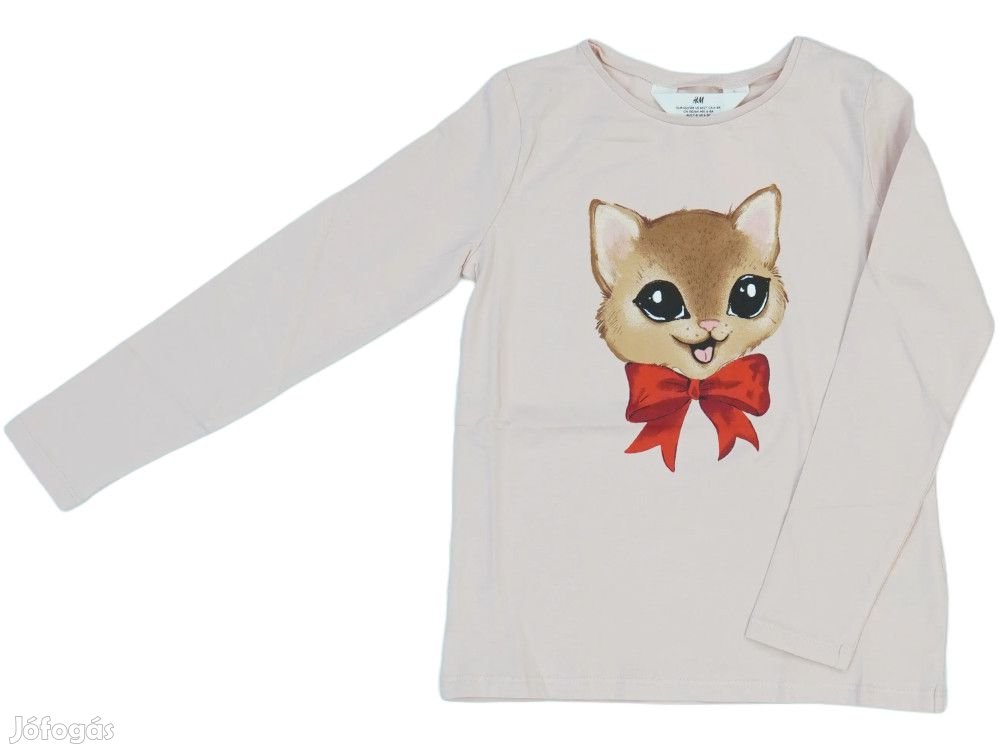 H&M Új (címkés) Lány Hosszú ujjú felső (Méret: 128)