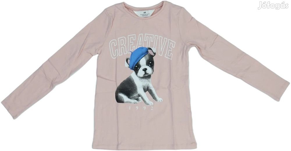H&M Új (címkés) Lány Hosszú ujjú felső (Méret: 128)