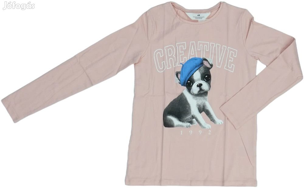 H&M Új (címkés) Lány Hosszú ujjú felső (Méret: 140)