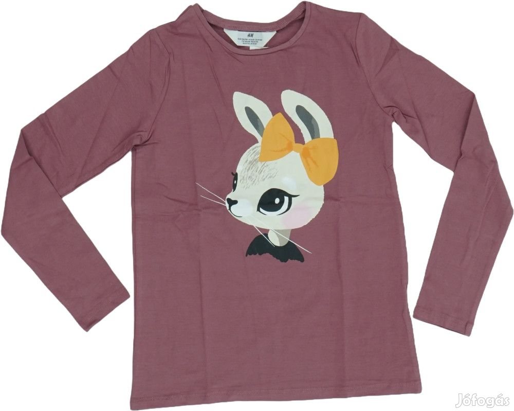 H&M Új (címkés) Lány Hosszú ujjú felső (Méret: 140)
