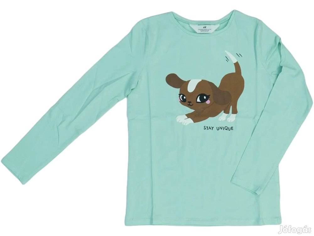 H&M Új (címkés) Lány Hosszú ujjú felső (Méret: 140)