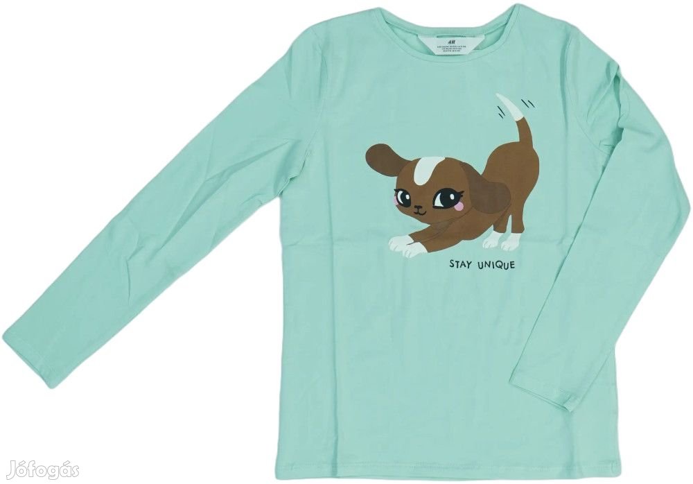 H&M Új (címkés) Lány Hosszú ujjú felső (Méret: 140)