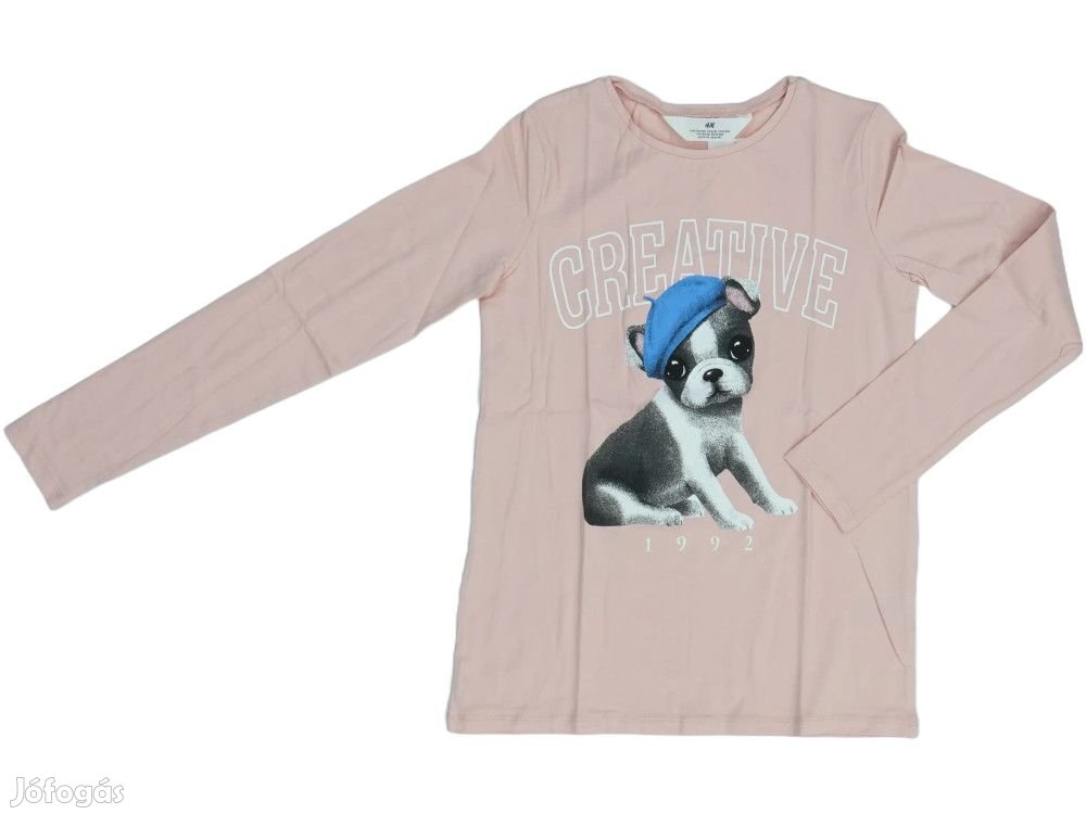 H&M Új (címkés) Lány Hosszú ujjú felső (Méret: 140)