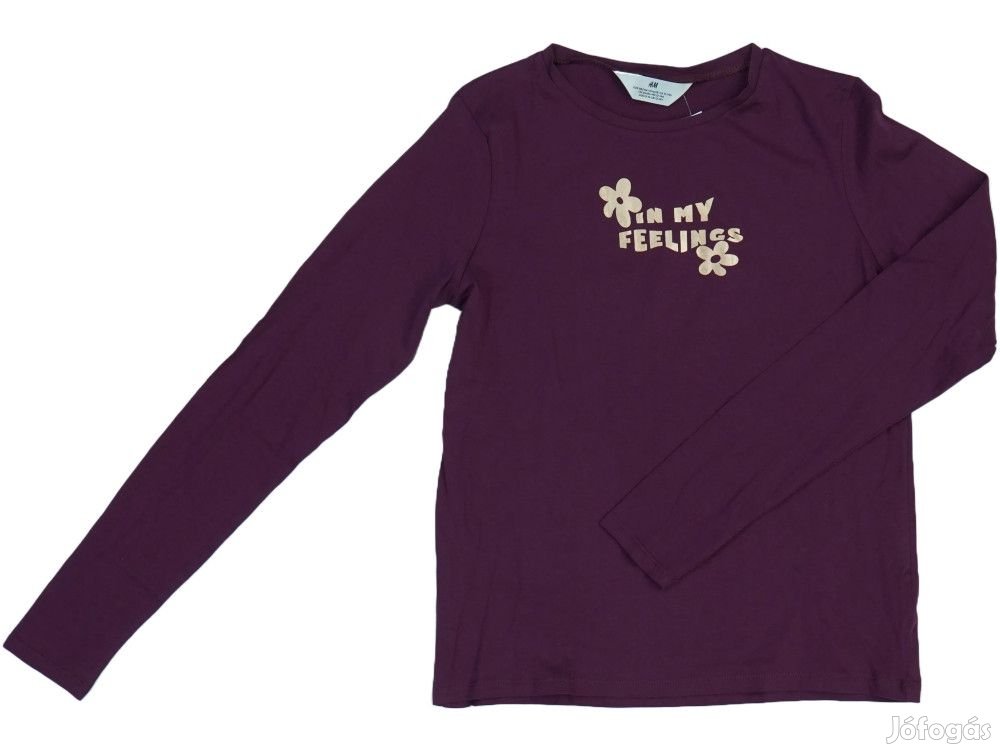 H&M Új (címkés) Lány Hosszú ujjú felső (Méret: 164)