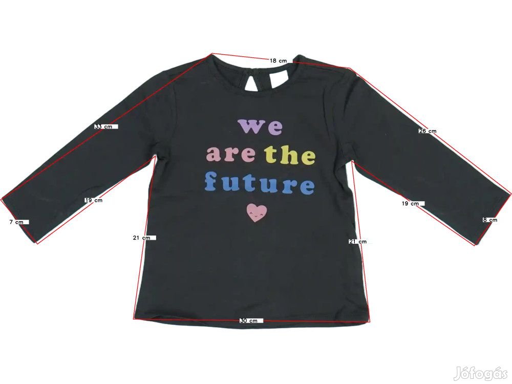 H&M Új (címkés) Lány Hosszú ujjú felső (Méret: 80)